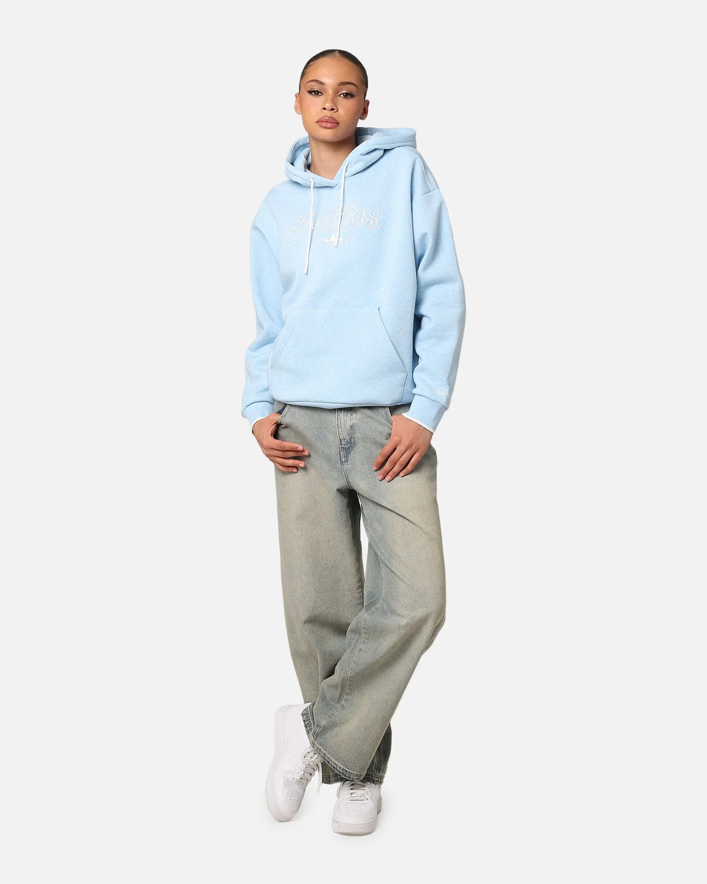 Adidas Women's Graphic Hoodie Clear Sky Mel