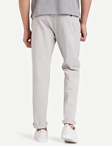 Amazon Brand - INKAST Men's Regular Casual Trousers (INKCT-TO-001_Lt. Grey_32)