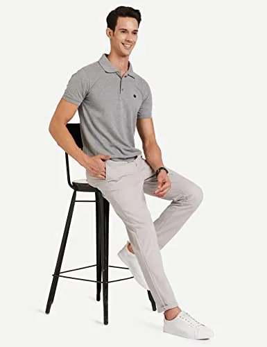 Amazon Brand - INKAST Men's Regular Casual Trousers (INKCT-TO-001_Lt. Grey_32)