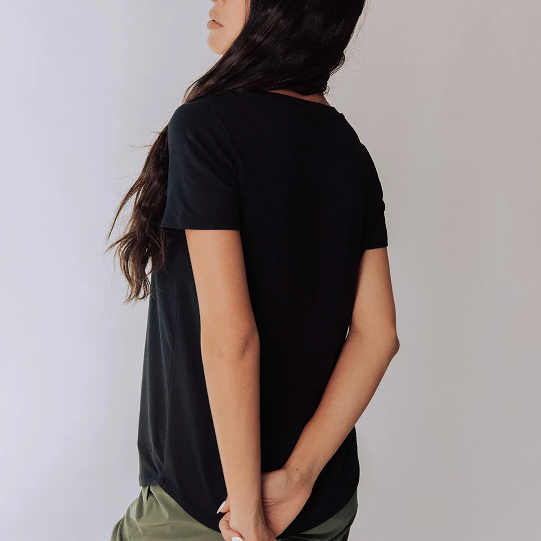 Basic Tee, Bamboo Black