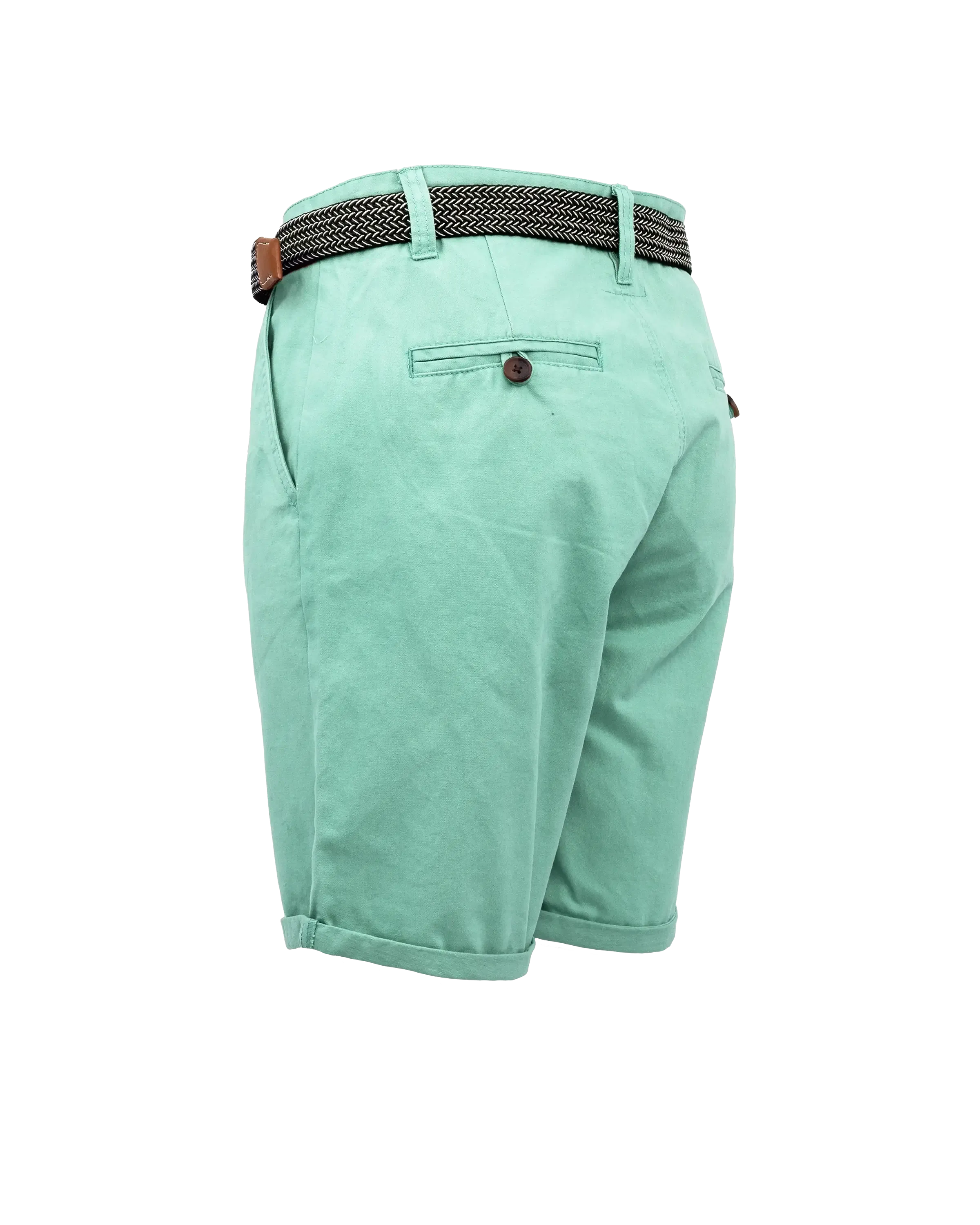 Belted Chino Walkshorts in Mint