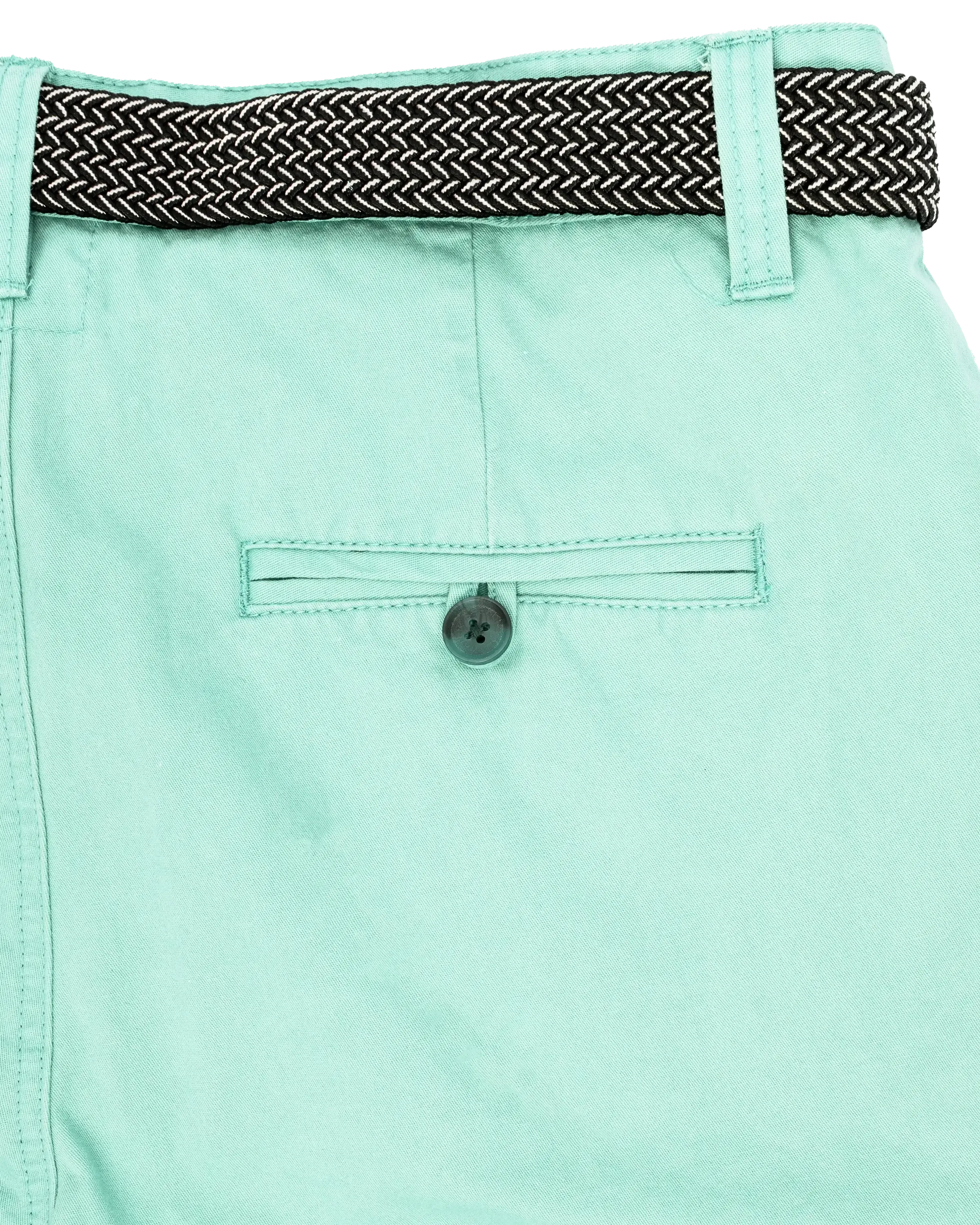 Belted Chino Walkshorts in Mint