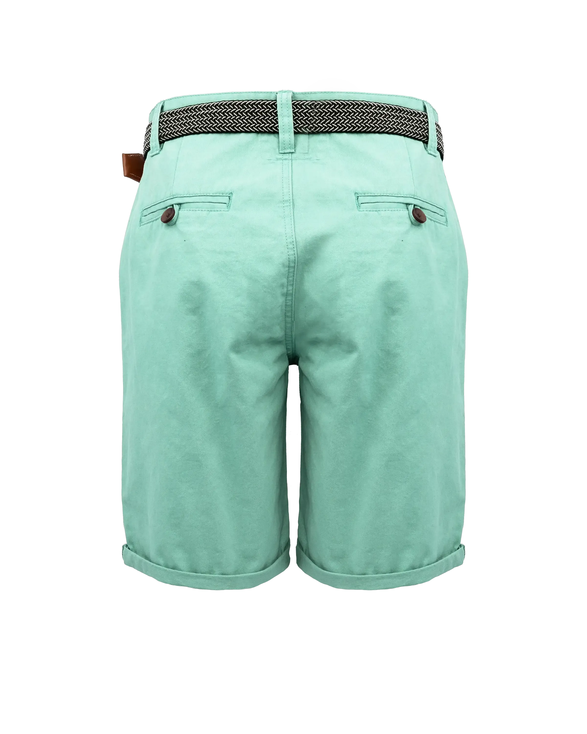 Belted Chino Walkshorts in Mint