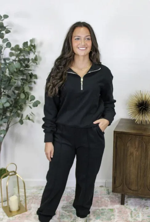 Black Jogger Set - #7747-7751