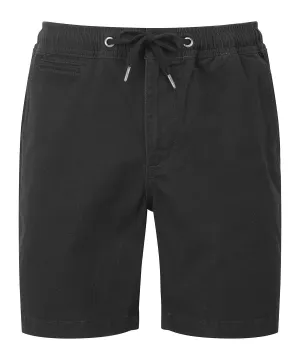 Black - Men’s drawstring chino shorts