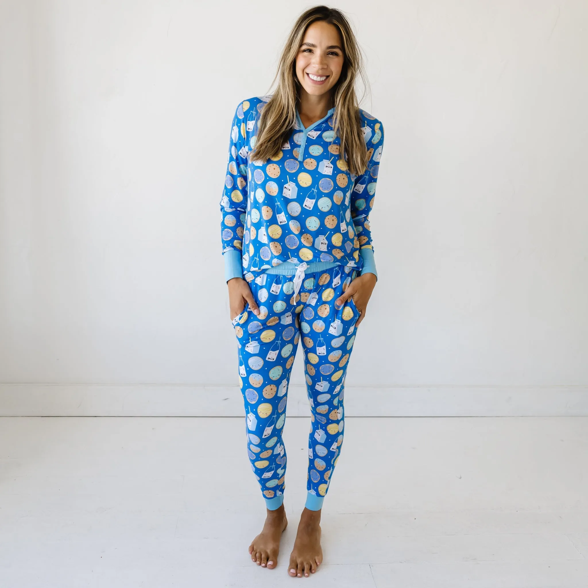 Blue Cookies & Milk Women's Pajama Pants