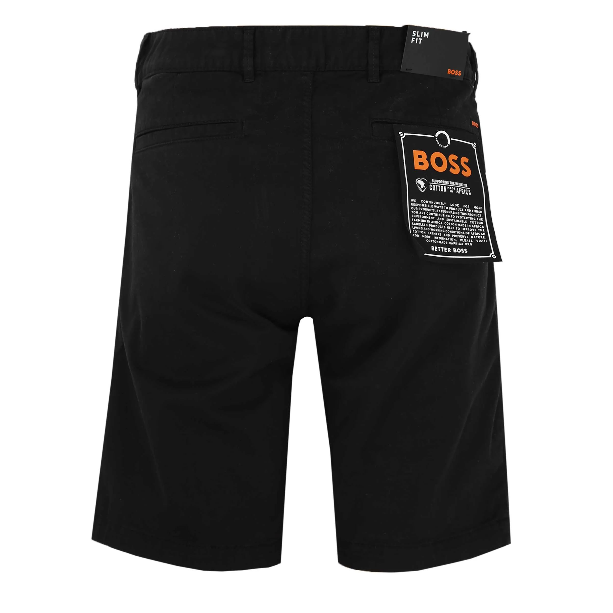 BOSS Chino Slim Shorts in Black