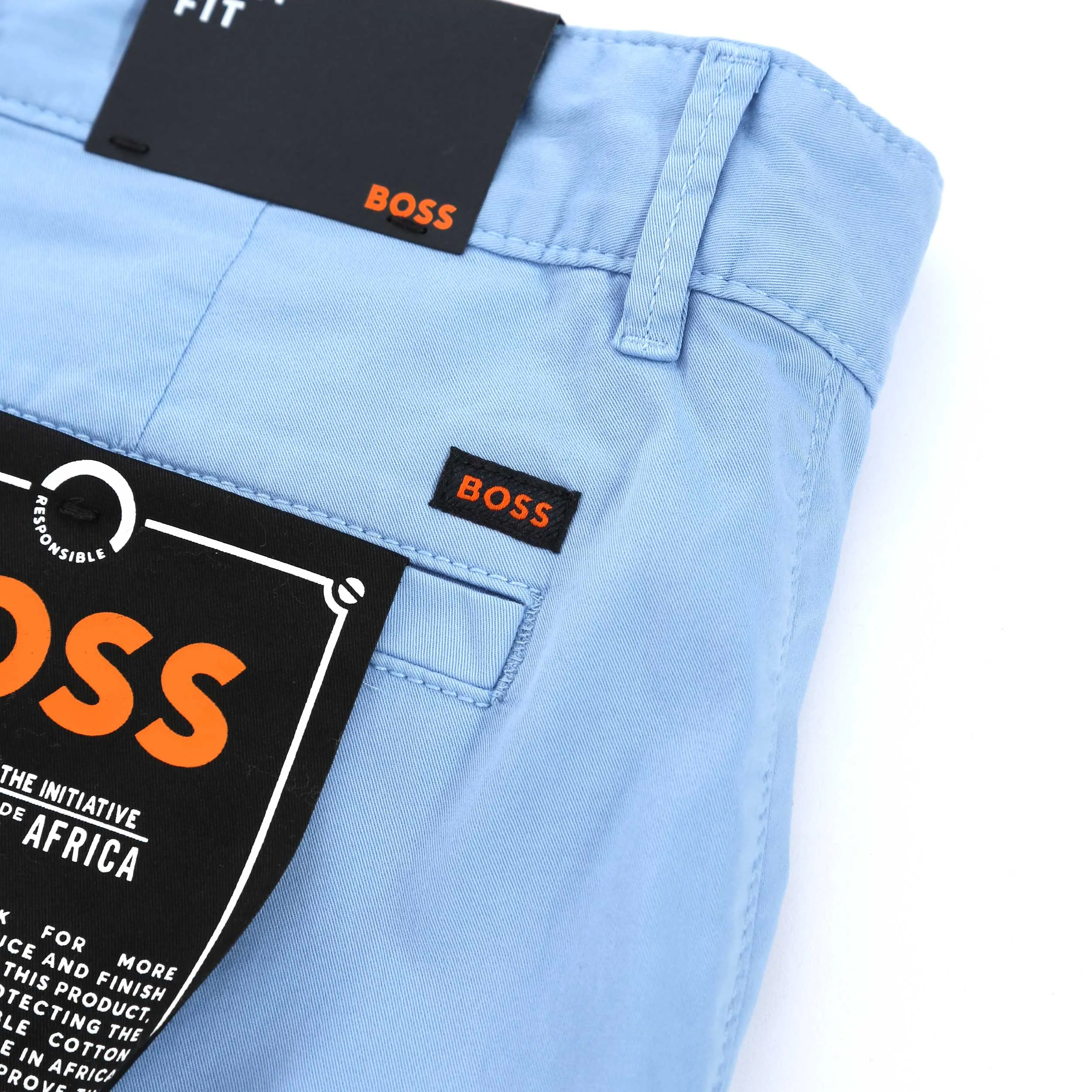 BOSS Chino Slim Shorts in Sky Blue