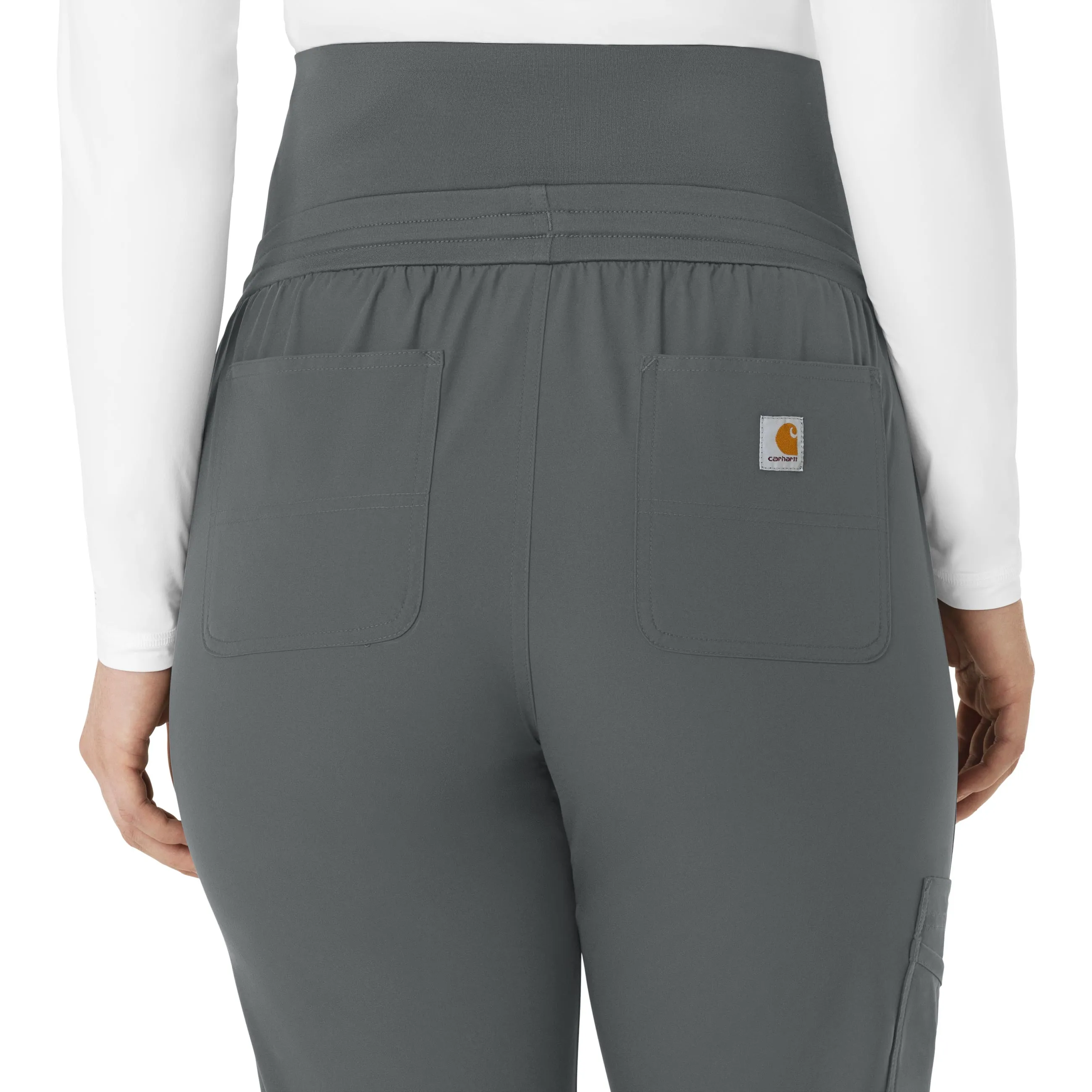 Carhartt Force Essentials Women's Maternity Jogger Scrub Pant - Pewter