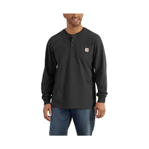 Carhartt Men's Workwear Long Sleeve Henley - Black