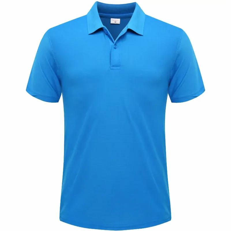 Casual Summer Short Sleeve Polo Shirt | High-Quality Breathable Ribbed Design