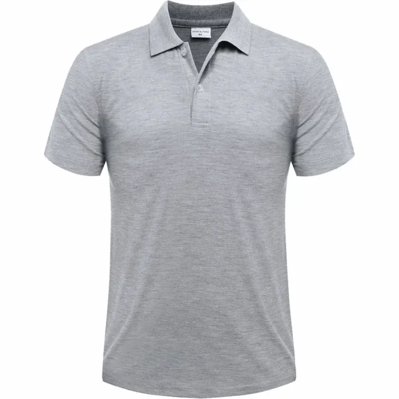 Casual Summer Short Sleeve Polo Shirt | High-Quality Breathable Ribbed Design