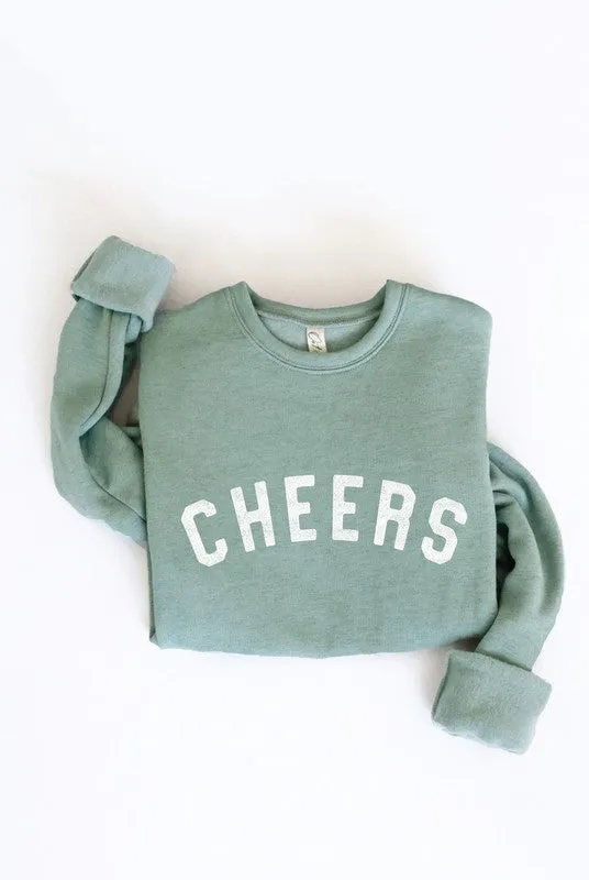 CHEERS Graphic Crewneck Sweatshirt