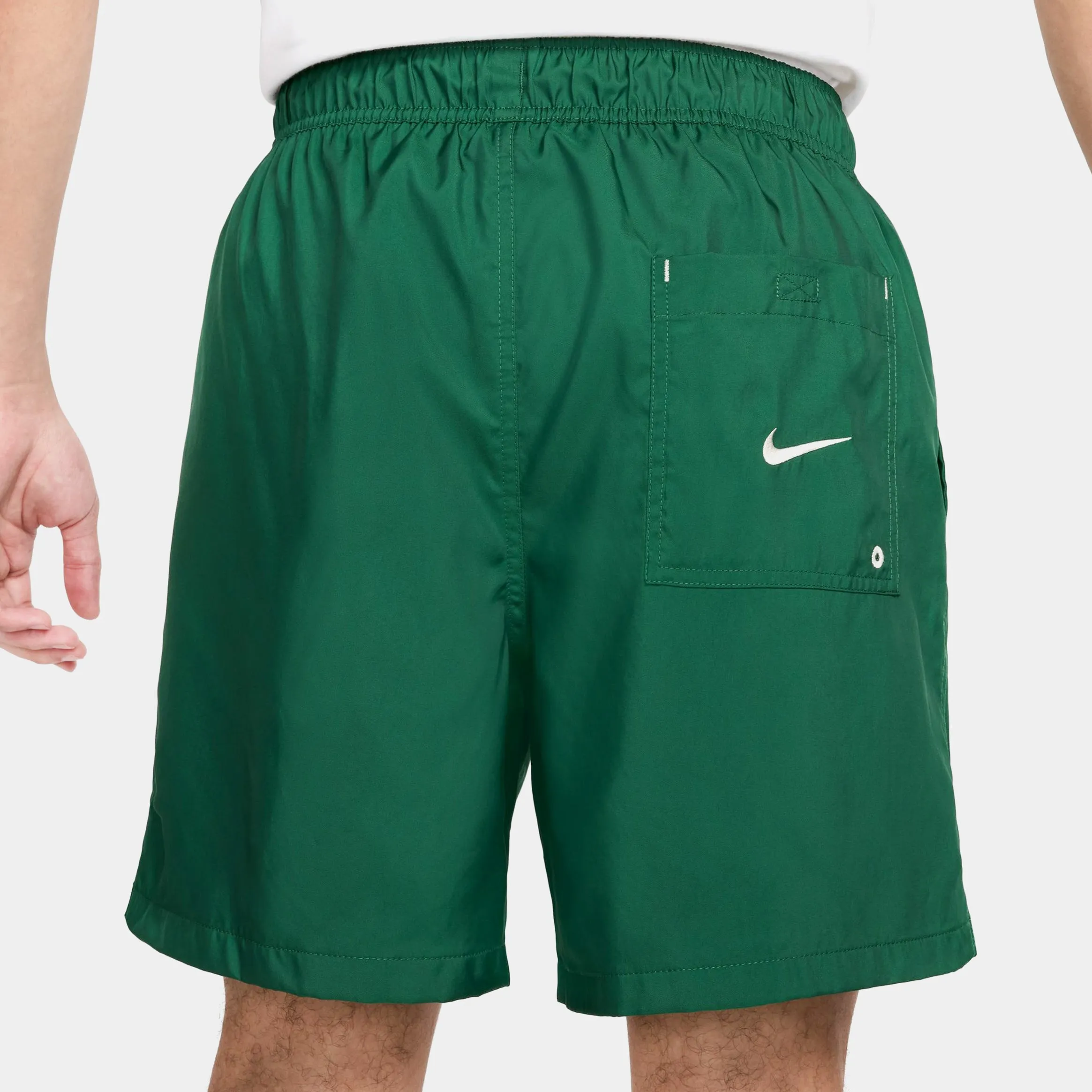 Club Flow Block 2.0 Woven Mens Shorts (Green/White)