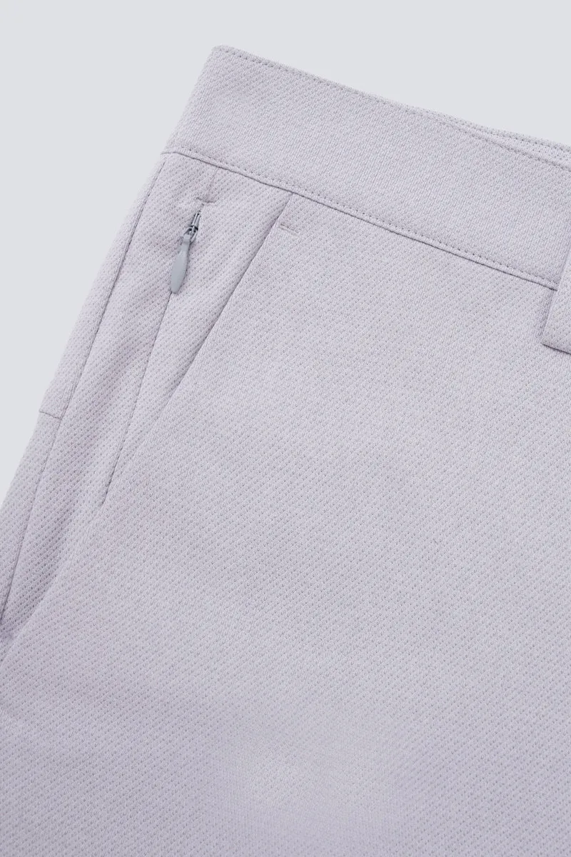 CottonSTRETCH Lightweight Knit Smart Pants  | Light Grey GYE126