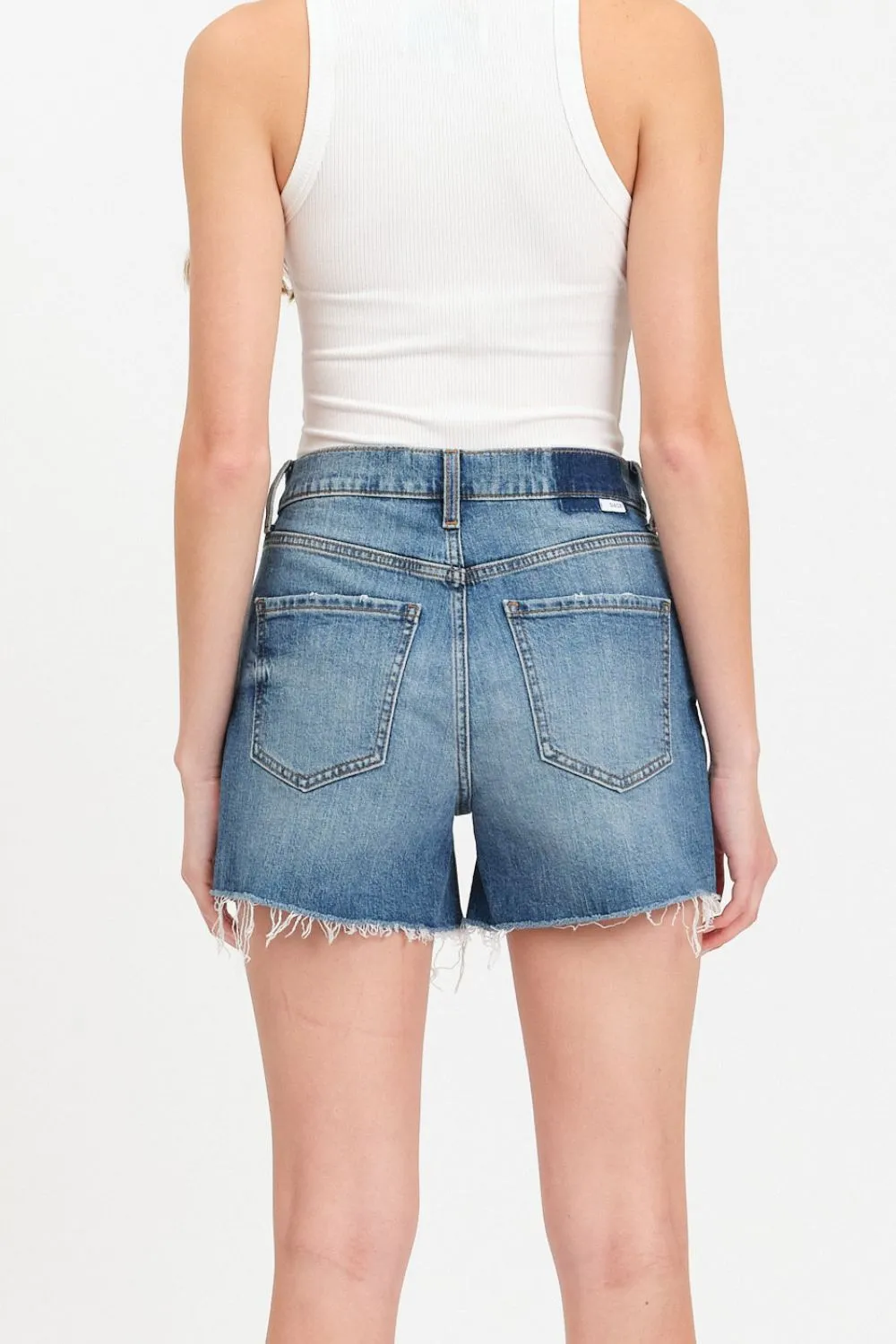 Daze Denim | Bottom Line High Rise Vintage Jean Shorts | Medium Wash