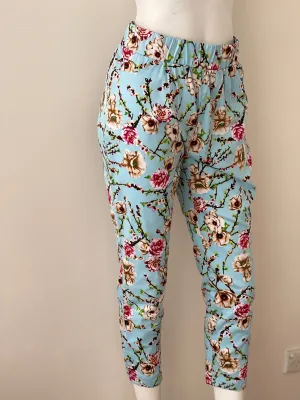 Devlin Aqua Floral Pants