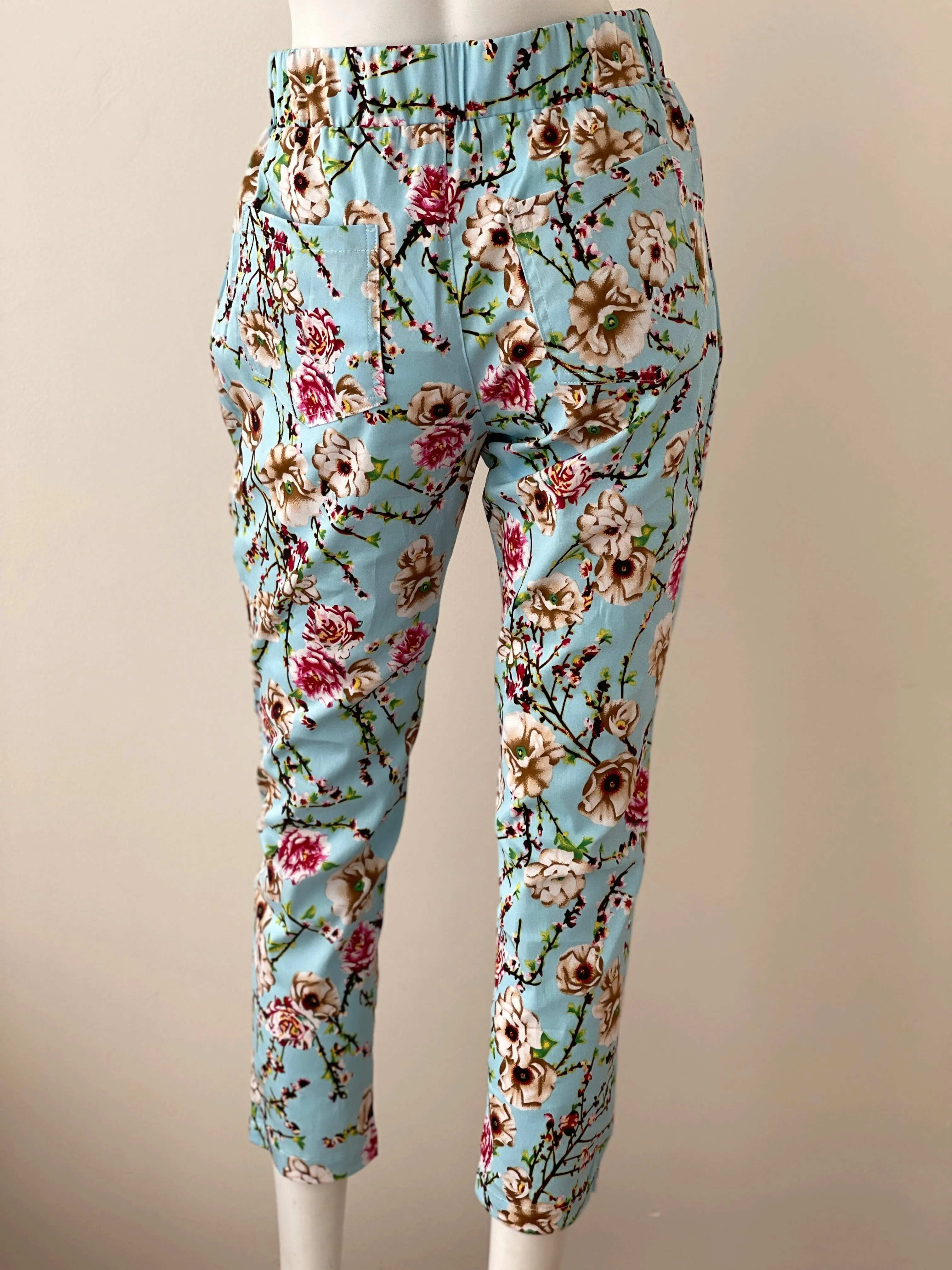 Devlin Aqua Floral Pants