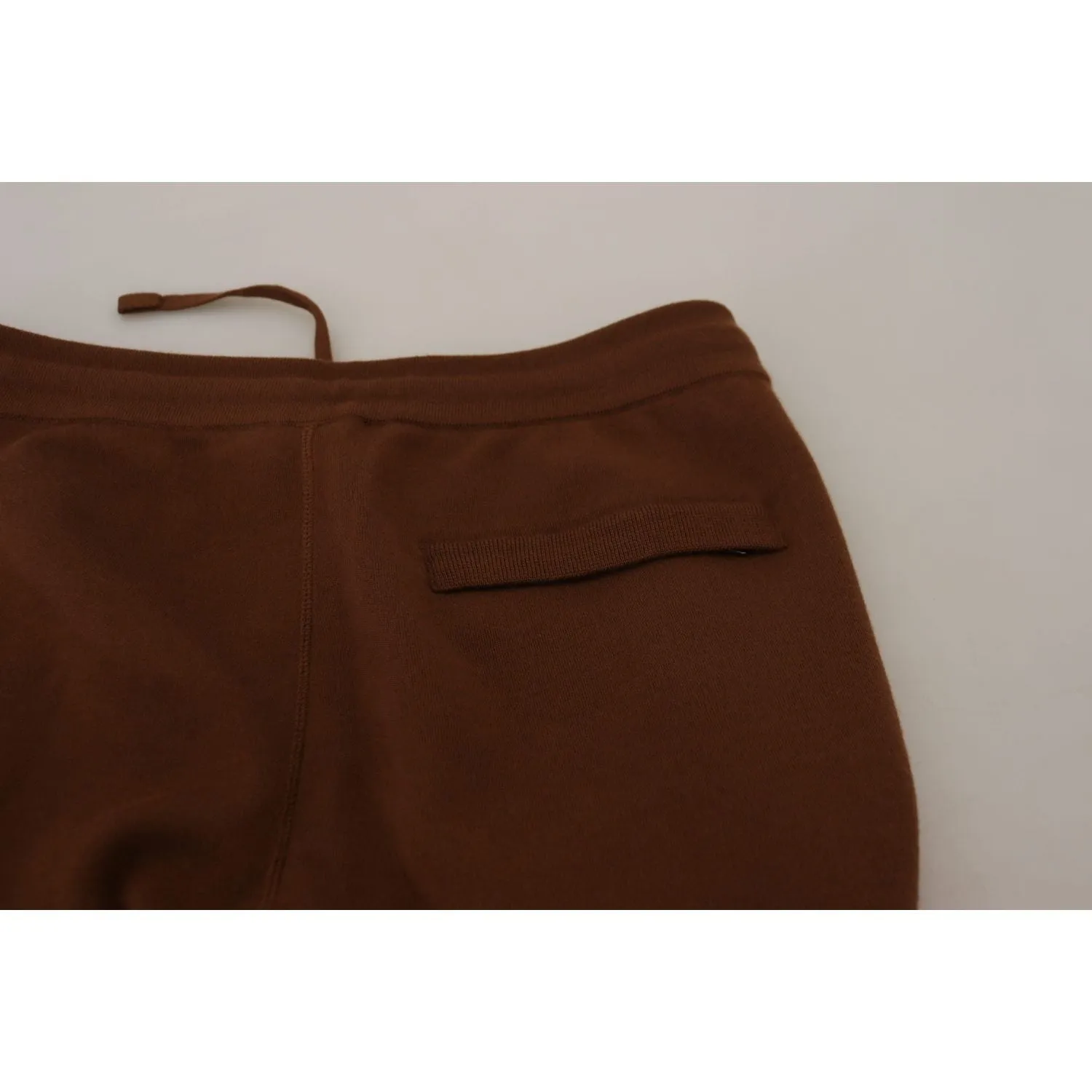 Dolce & Gabbana Elegant Brown Cashmere Jogger Pants