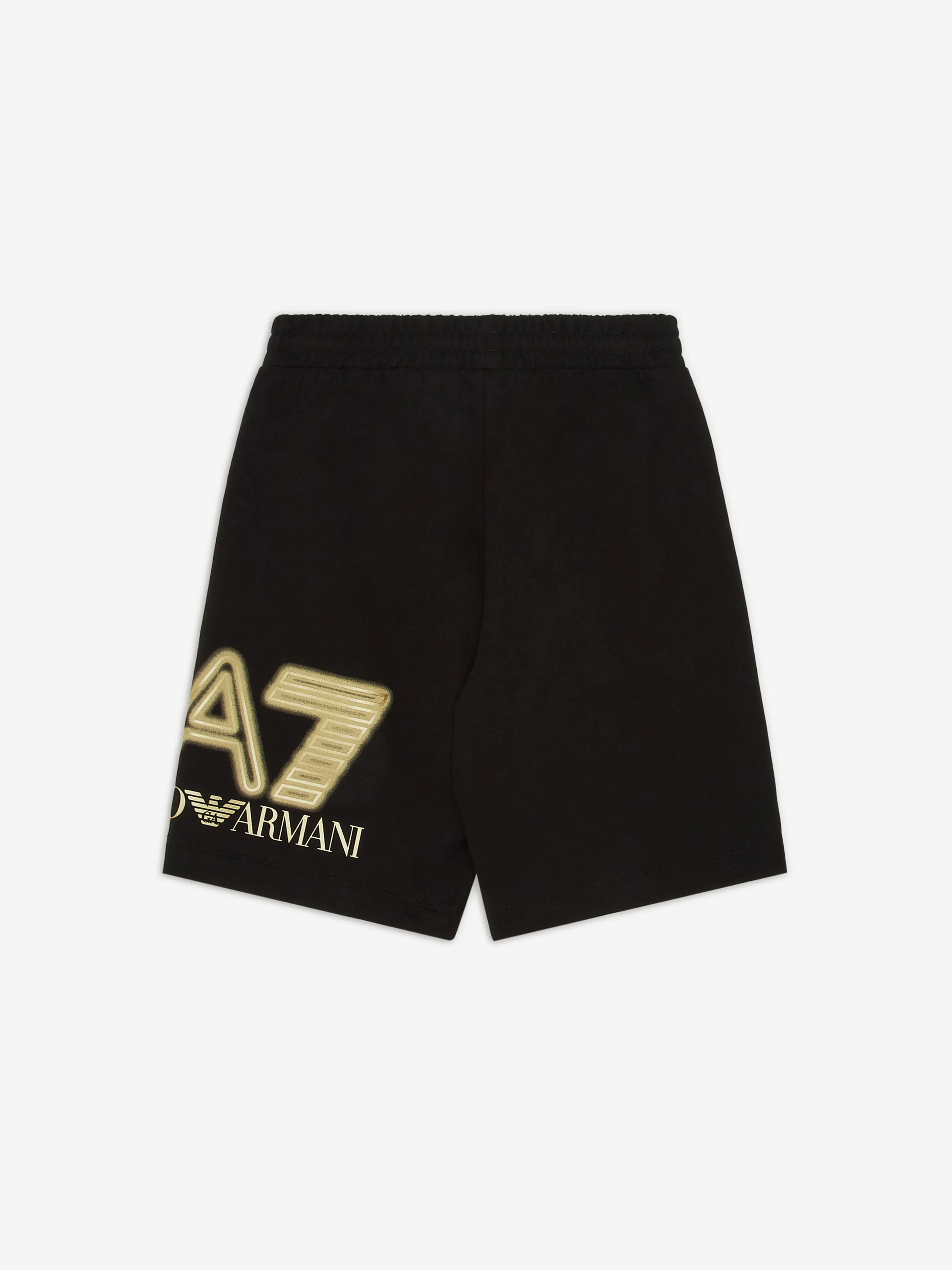 EA7 Emporio Armani Boys Large Logo Shorts in Black