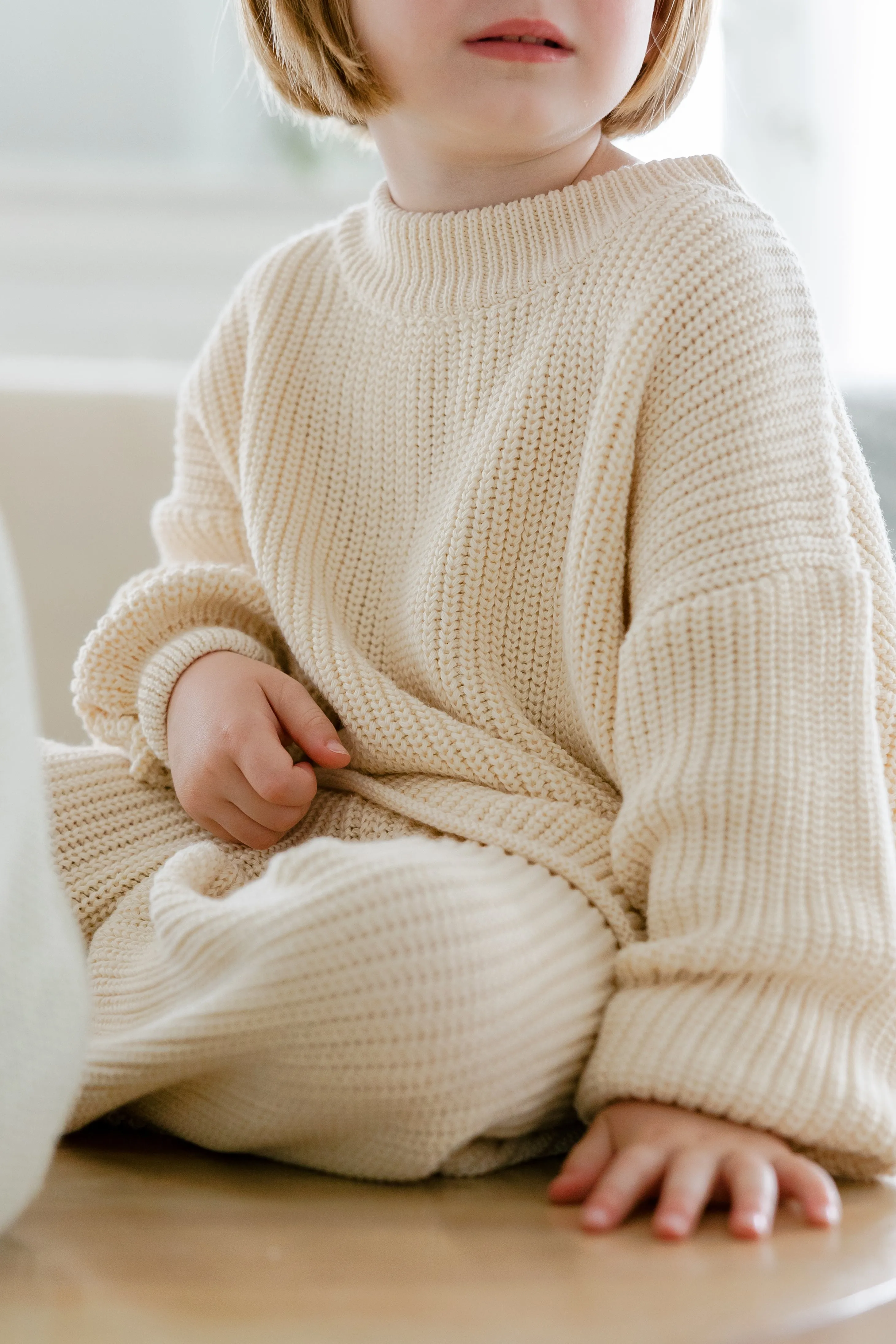 Elliot Knit Set in Cream