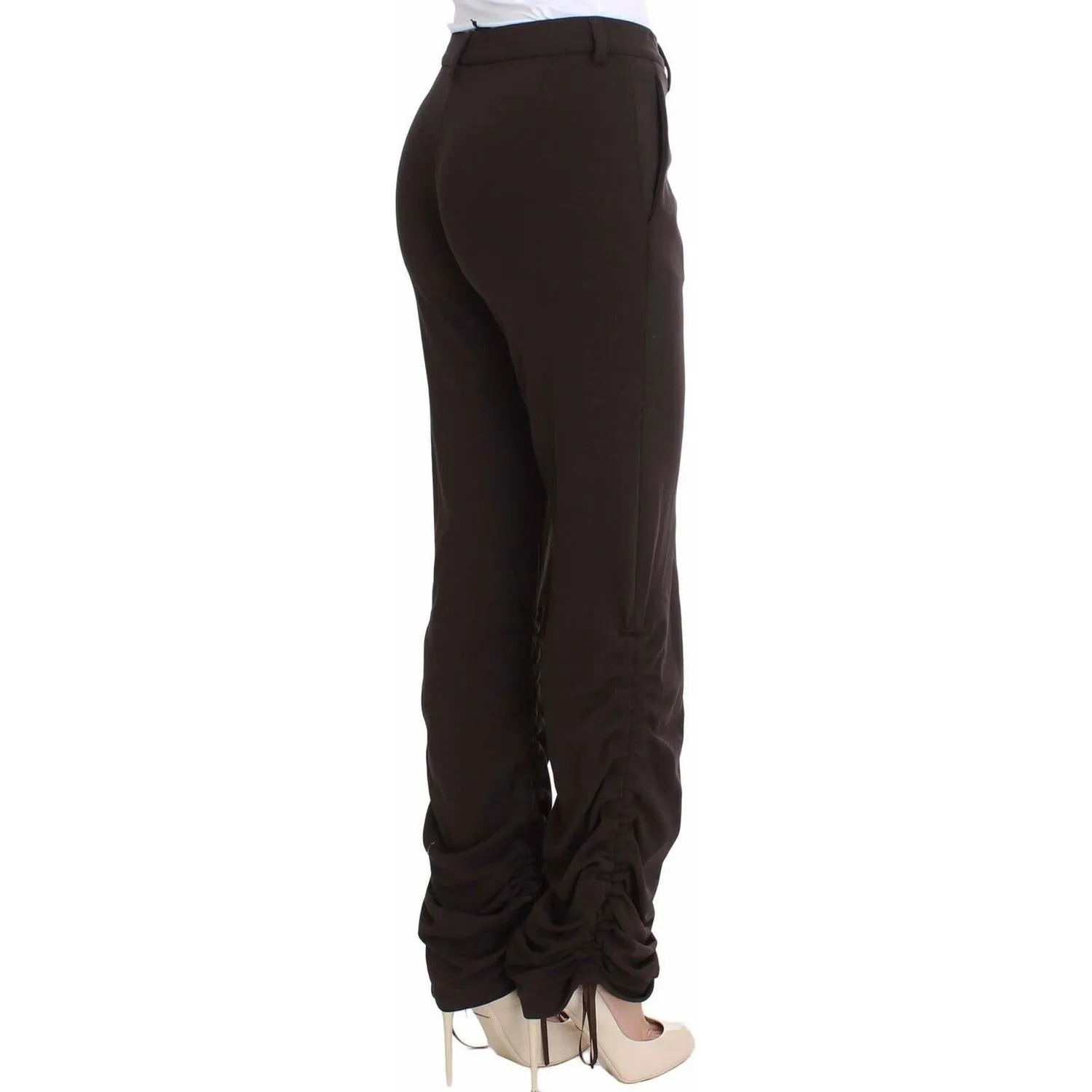 Ermanno Scervino Chic Brown Casual Trousers for Sophisticated Style