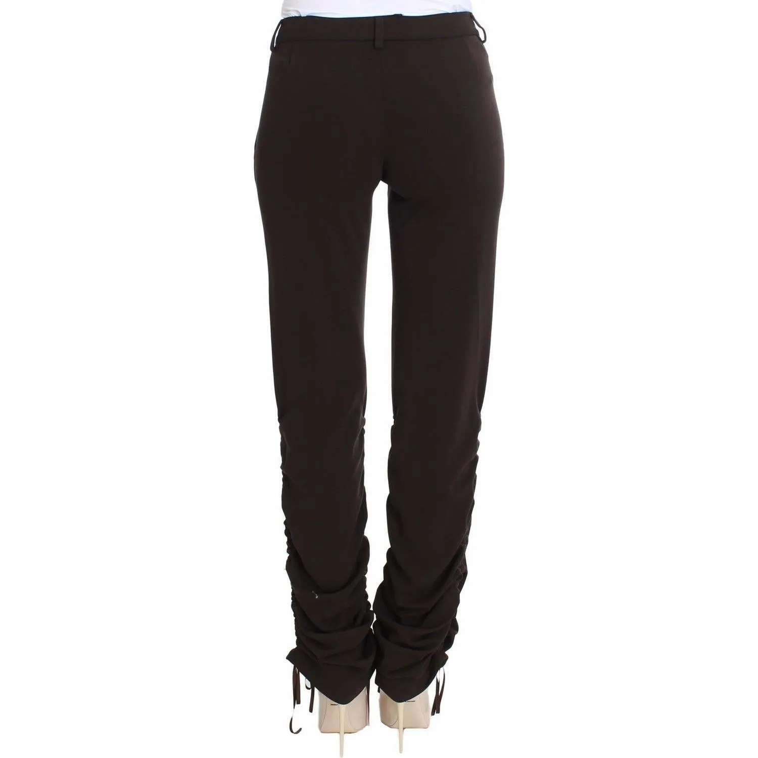 Ermanno Scervino Chic Brown Casual Trousers for Sophisticated Style