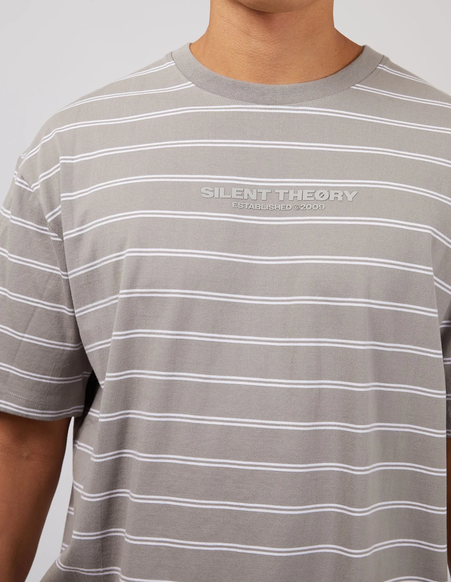 Essential Theory Stripe Tee Grey