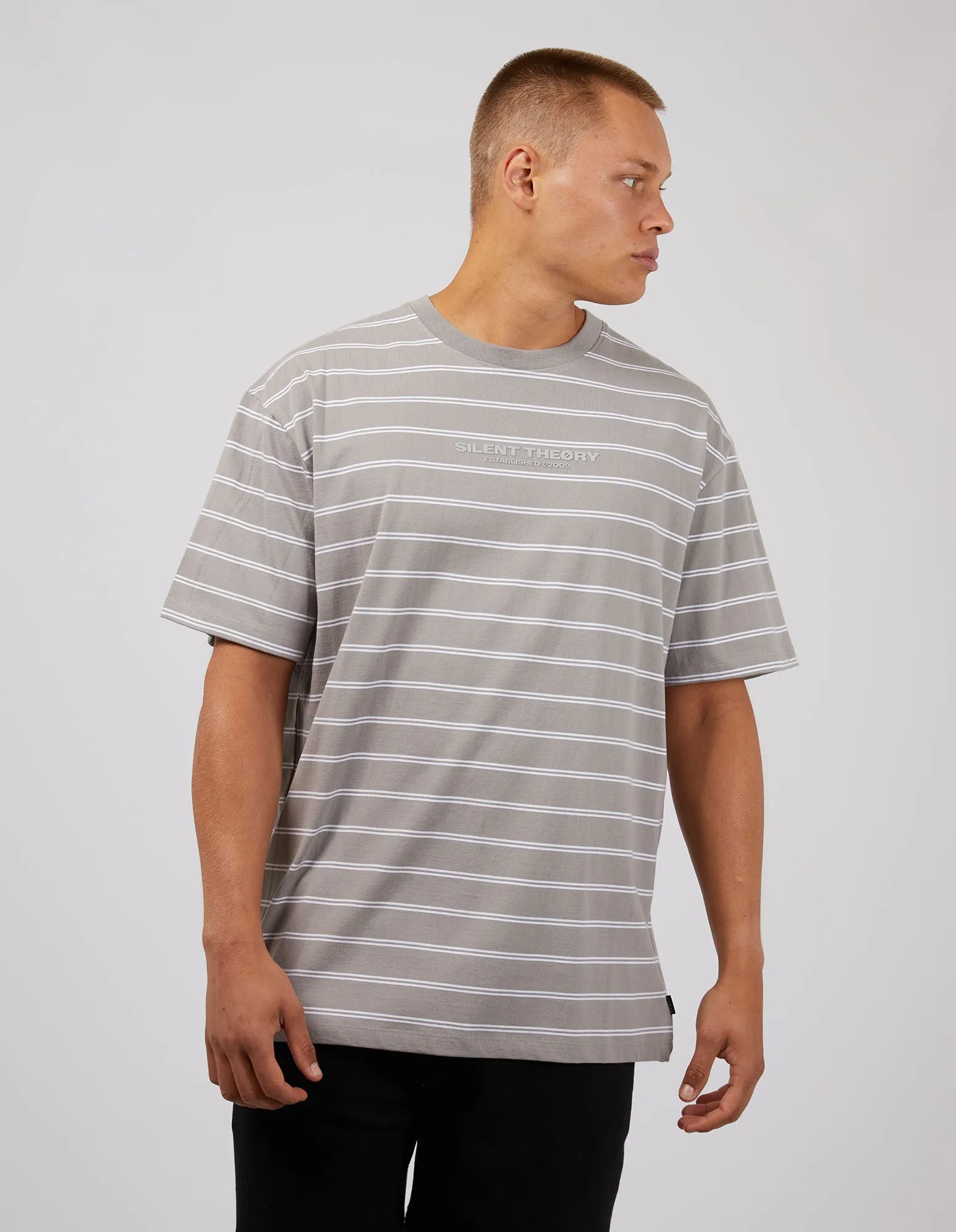 Essential Theory Stripe Tee Grey