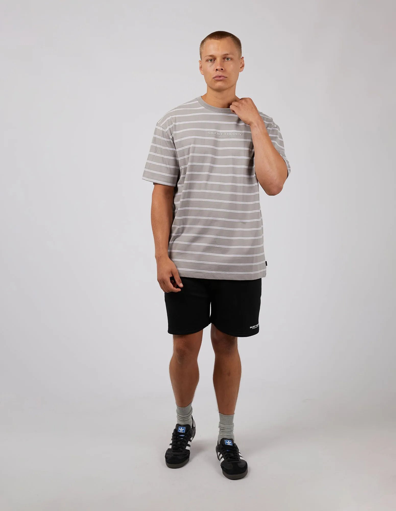 Essential Theory Stripe Tee Grey