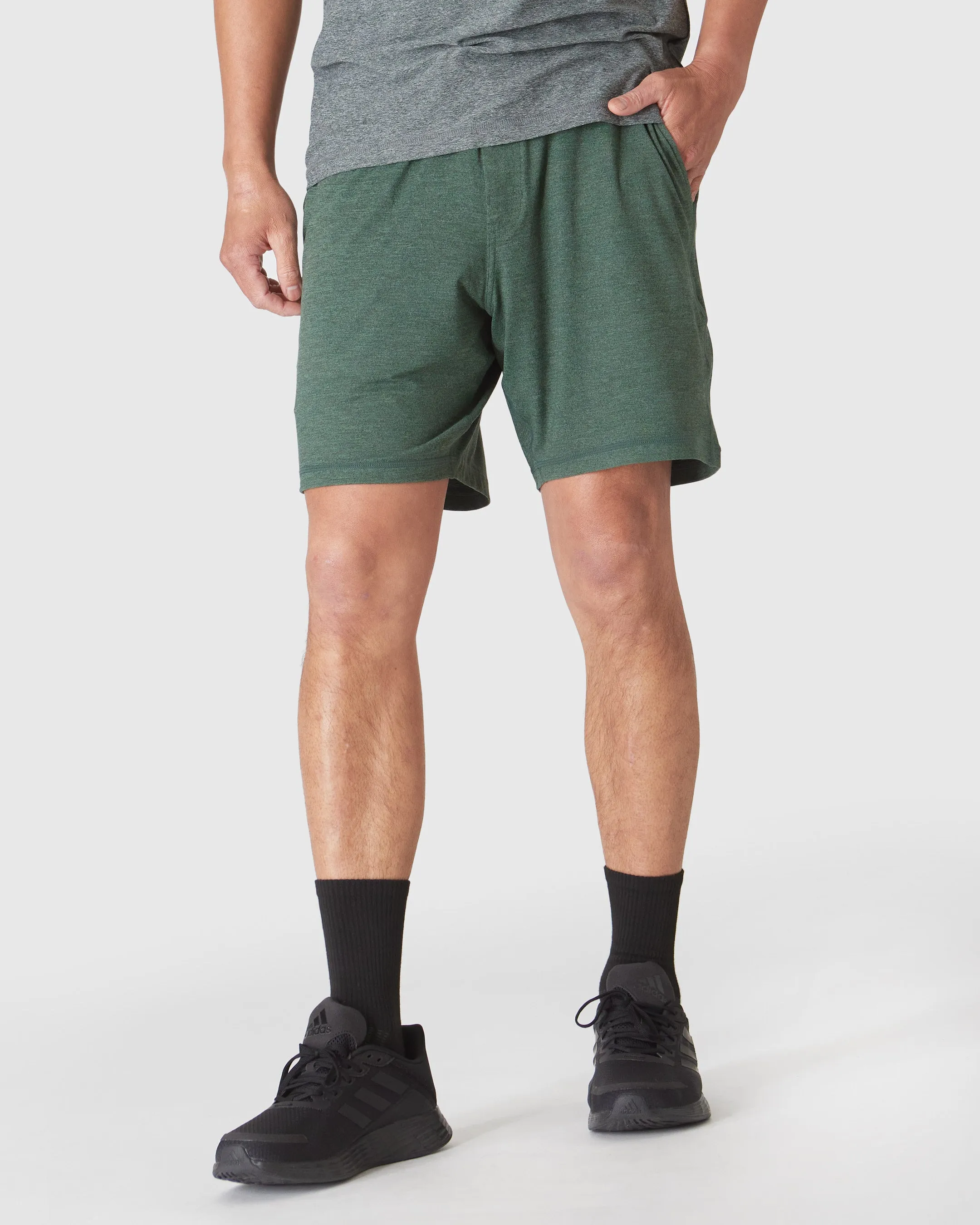 Heather Forest Active Comfort Shorts