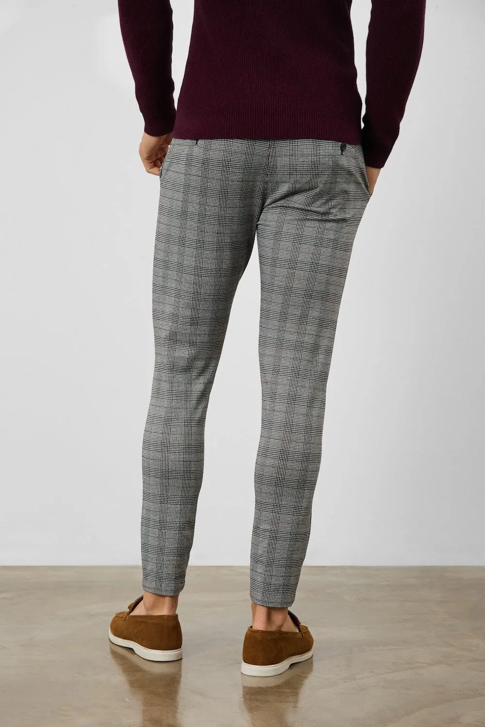 Heritage Check Pants in Black