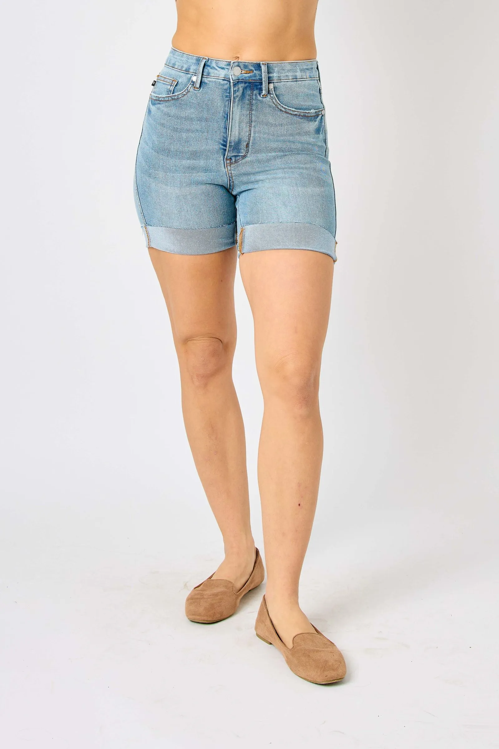 Judy Blue high waist tummy control cool denim shorts