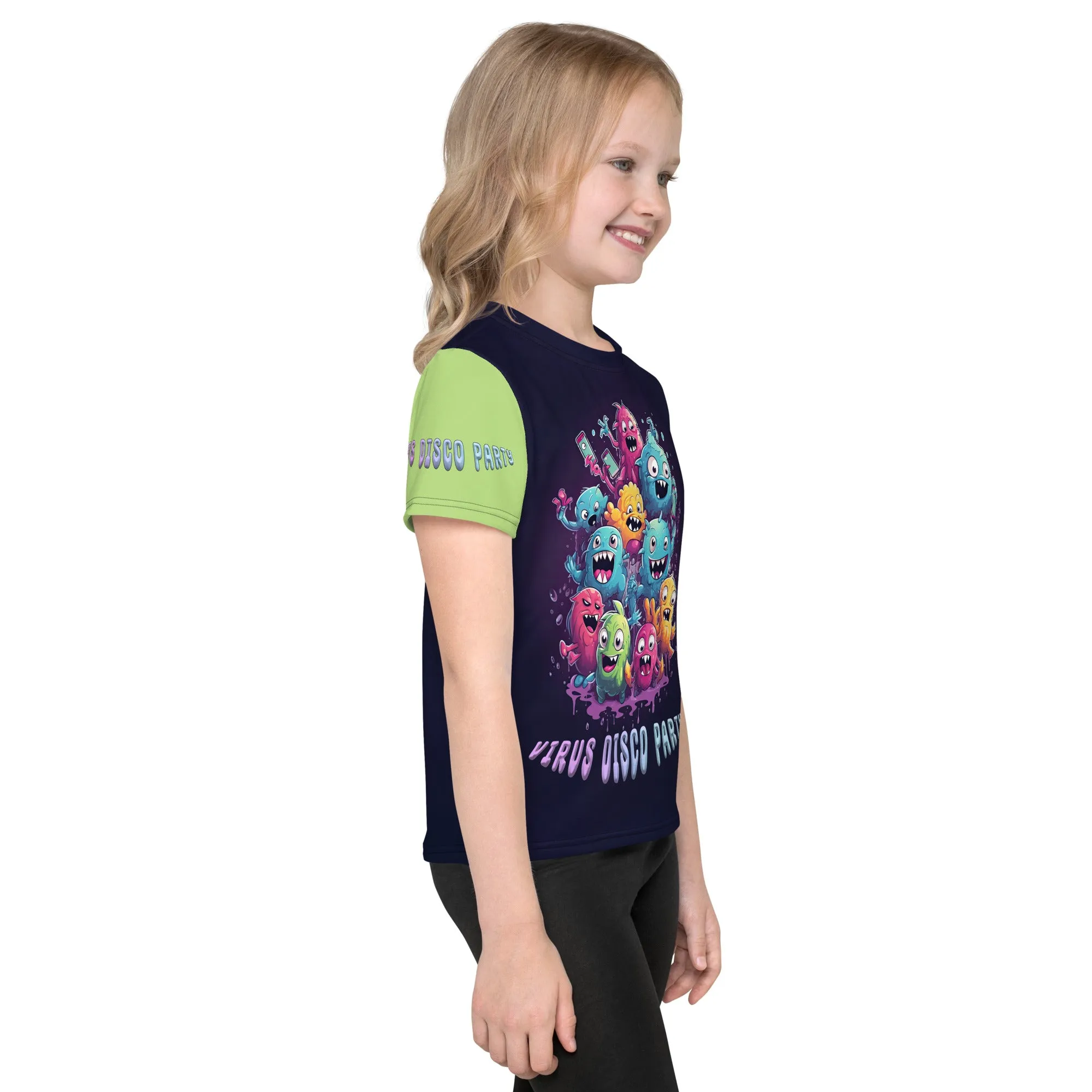 Kids T-Shirt Virus Disco Party