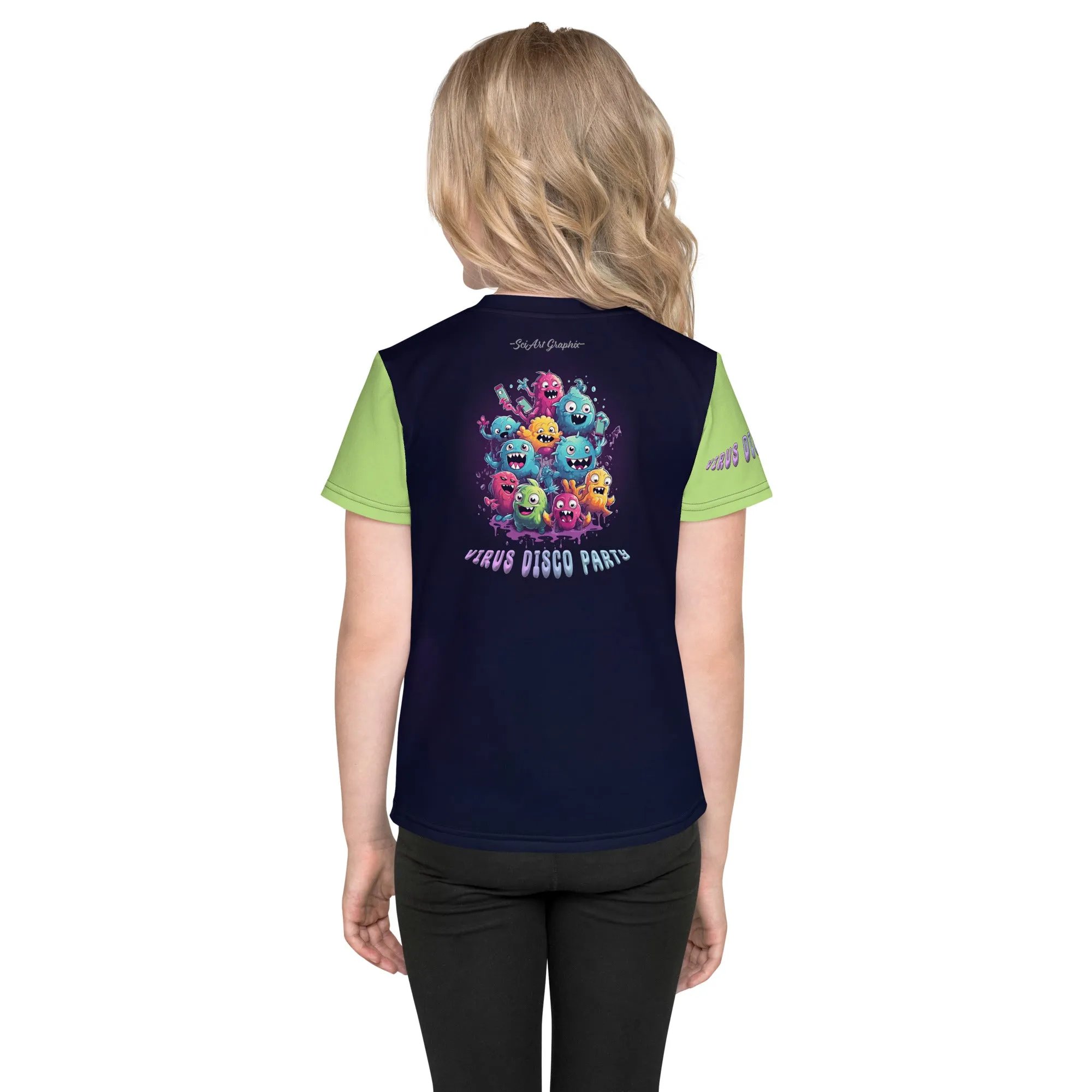 Kids T-Shirt Virus Disco Party