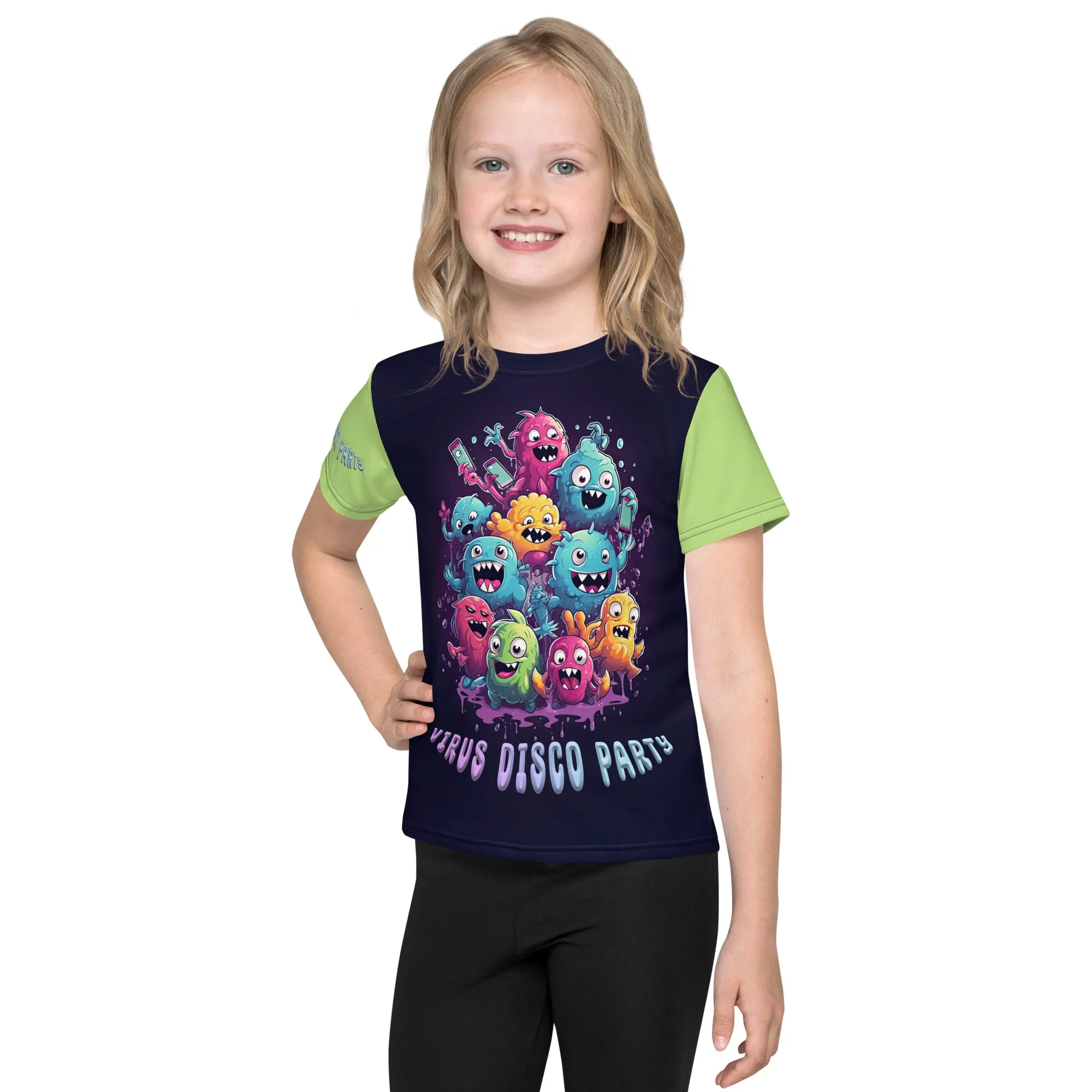 Kids T-Shirt Virus Disco Party