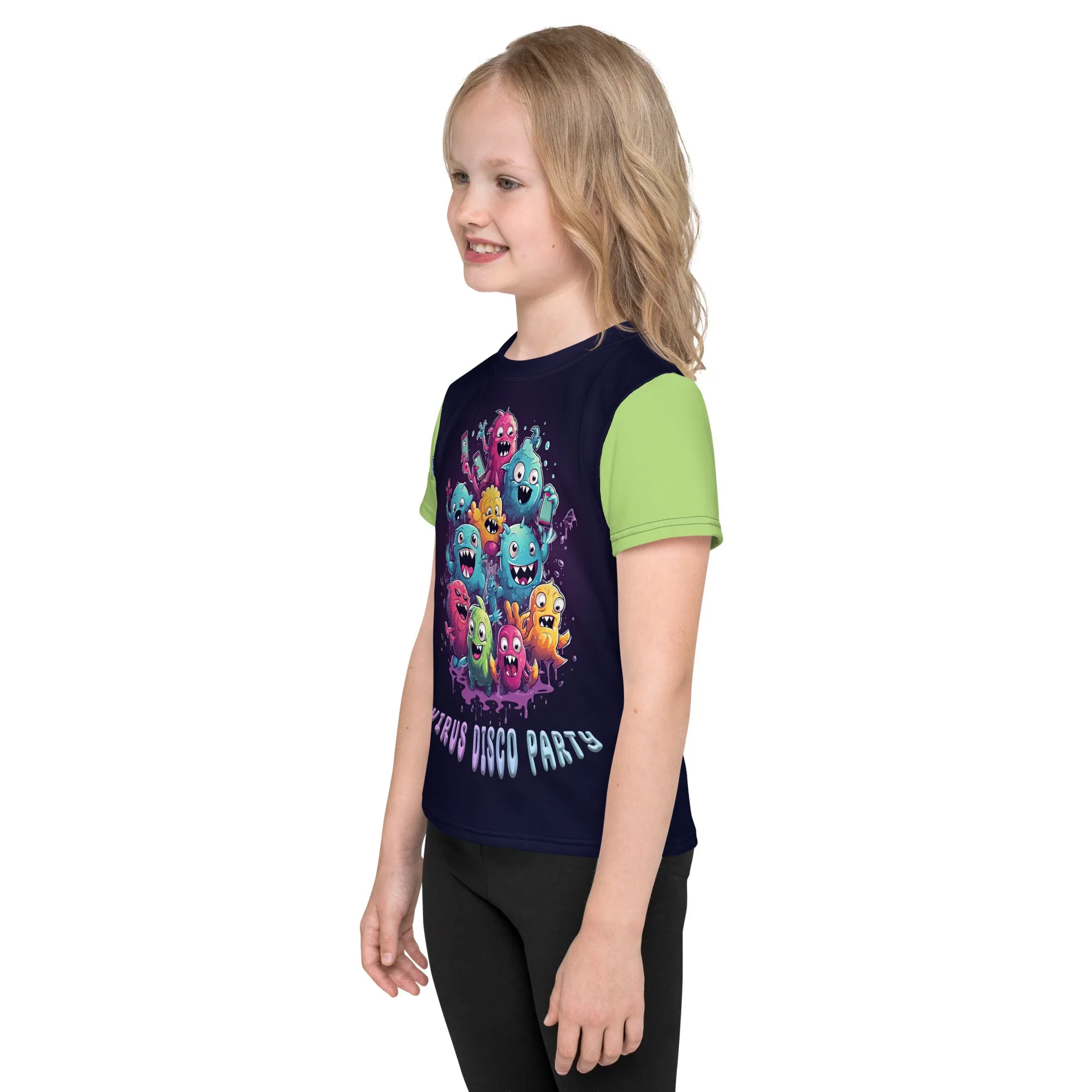 Kids T-Shirt Virus Disco Party