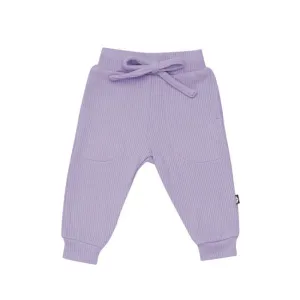 Kyte Baby Ribbed Jogger Pant in Taro