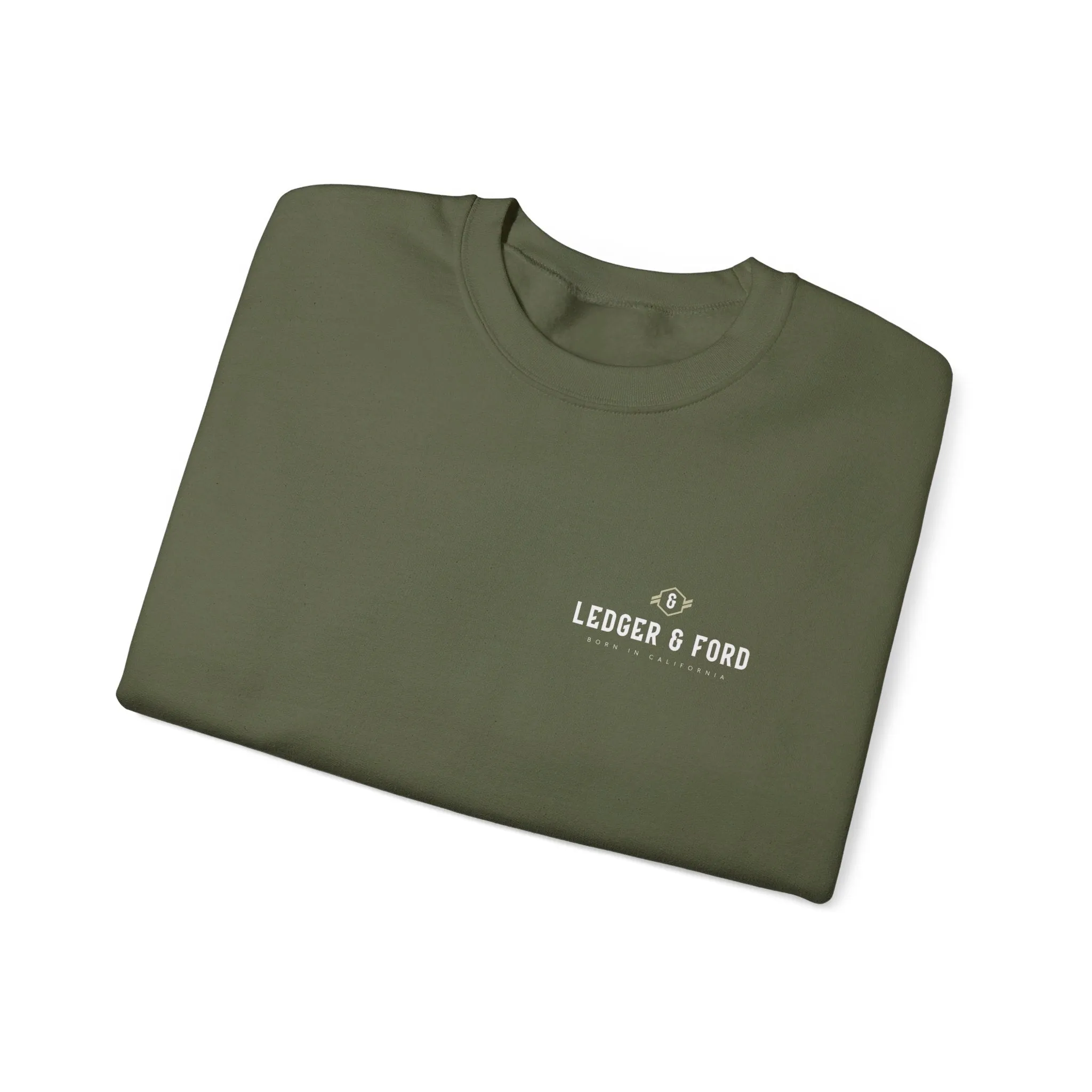 Ledger & Ford Heritage Crewneck Sweatshirt (Olive)