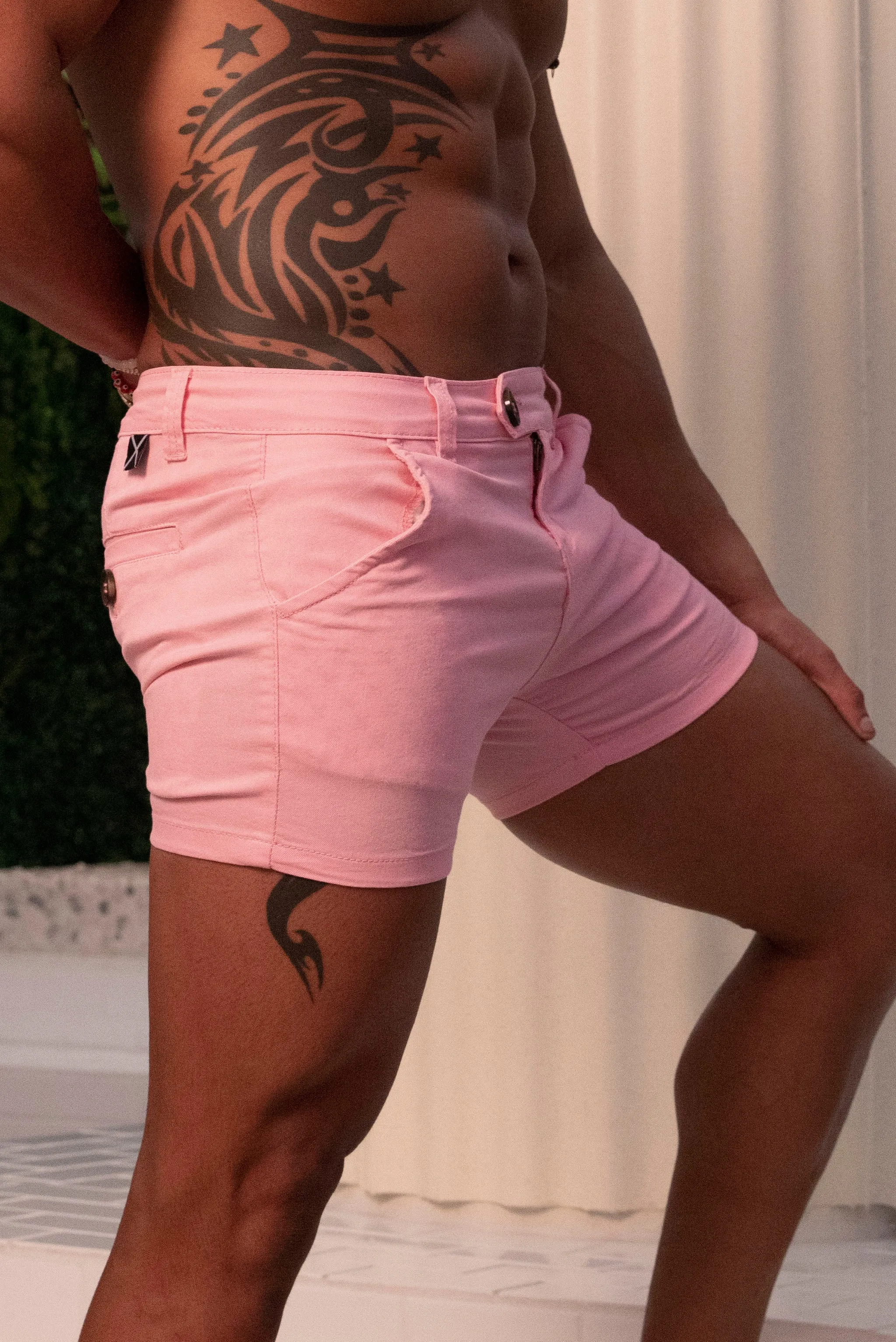 LIAM OPAL STRETCH CHINO  4 inch SHORT