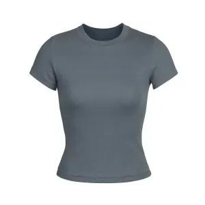 LOGO POINTELLE T-SHIRT | SLATE