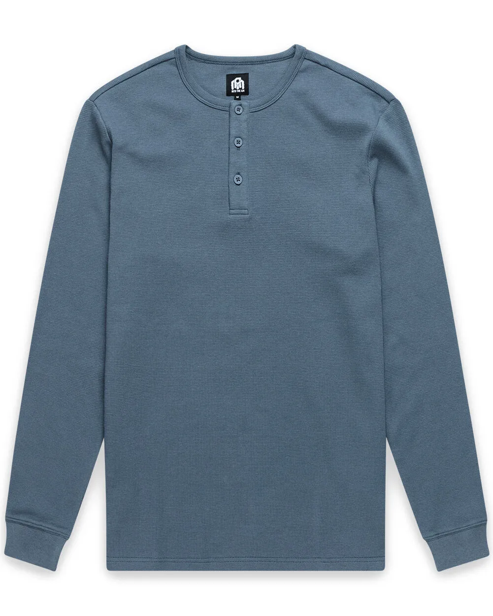 Long Sleeve Waffle Knit Henley