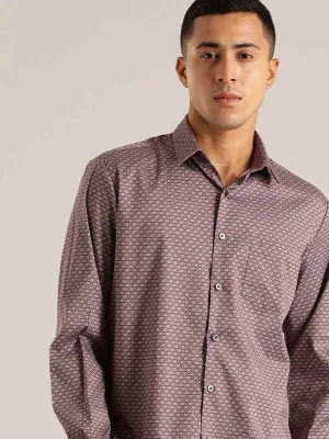 Men Printed Full Sleeve Cotton Stretch Shirt