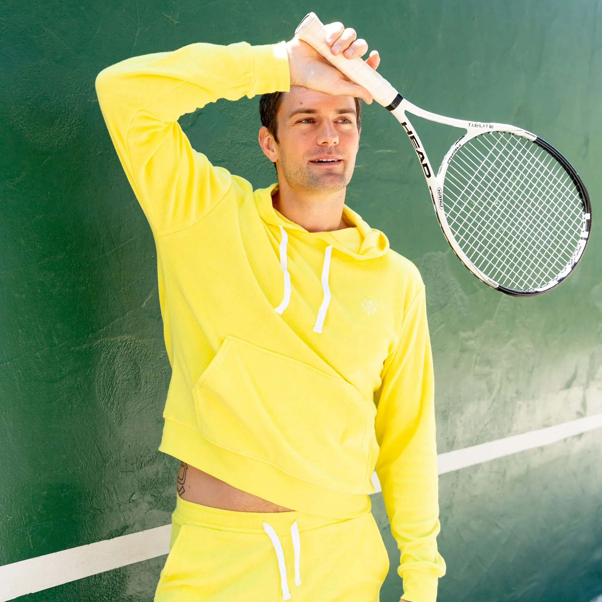 Men's Andy Cohen Yellow Terry Shorts