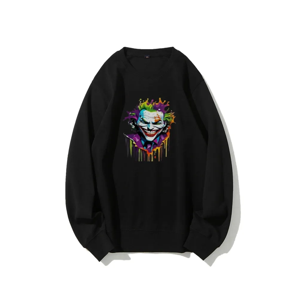 Mens Joker Skull Graphic Sweatshirts