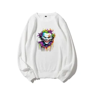 Mens Joker Skull Graphic Sweatshirts