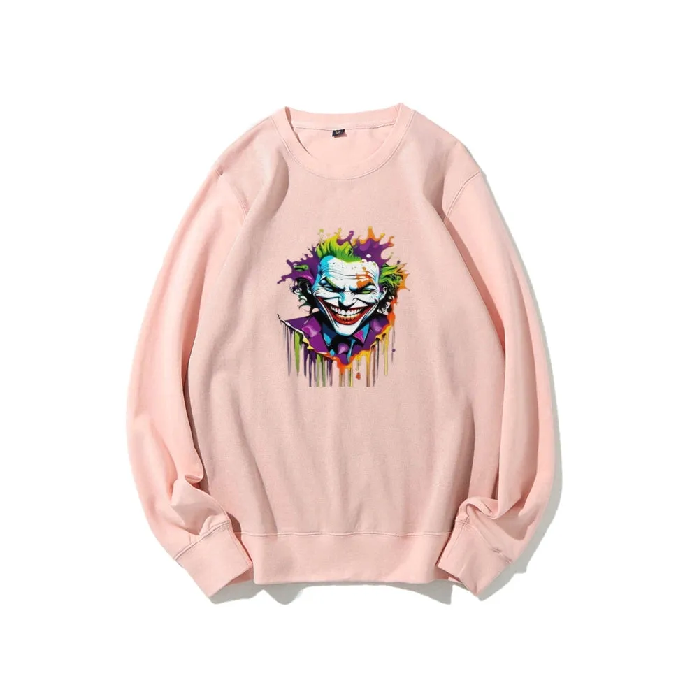 Mens Joker Skull Graphic Sweatshirts