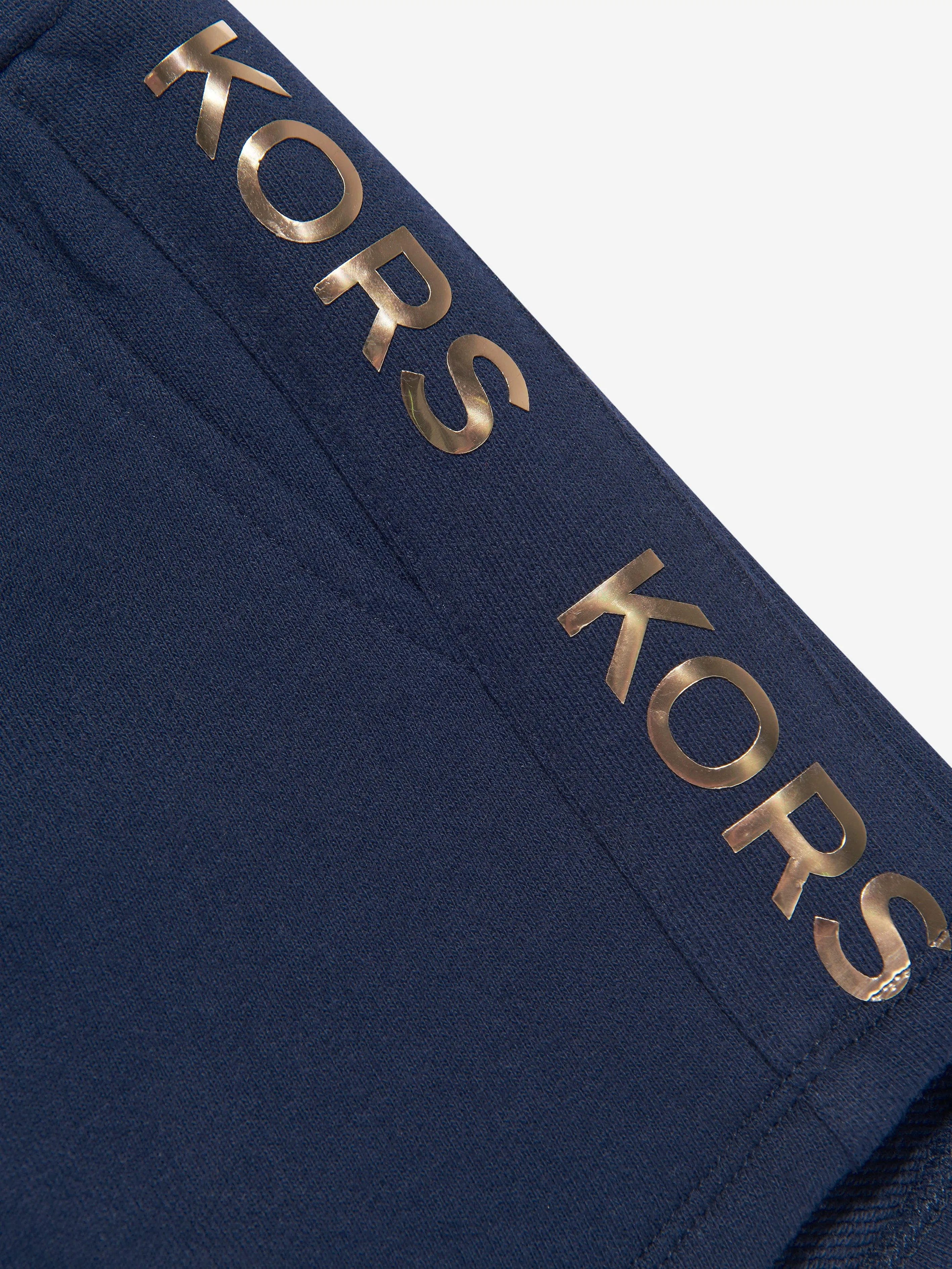 Michael Kors Girls Logo Print Shorts in Navy