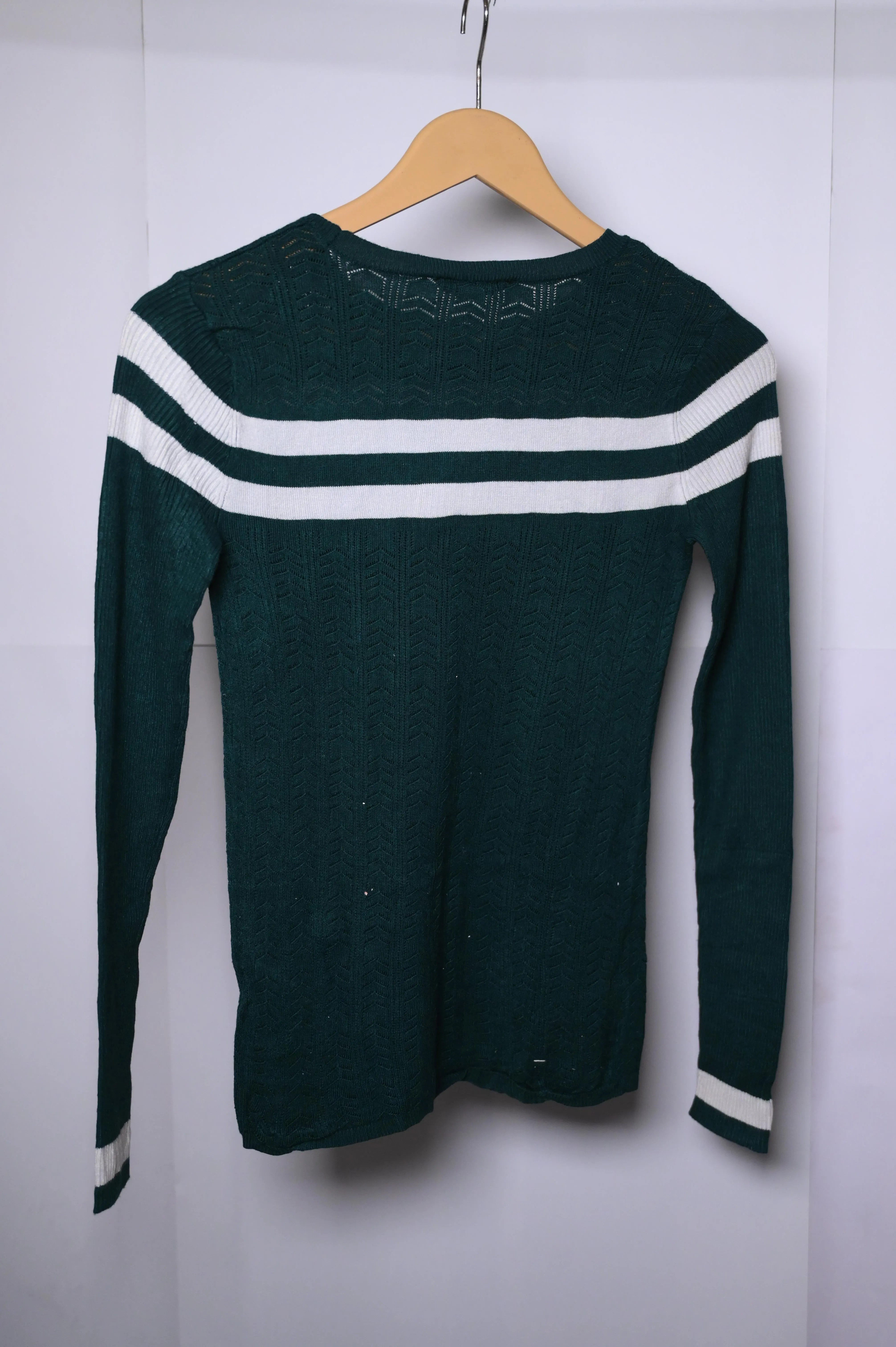 Miss Selfridge Green Sweatshirt - Small