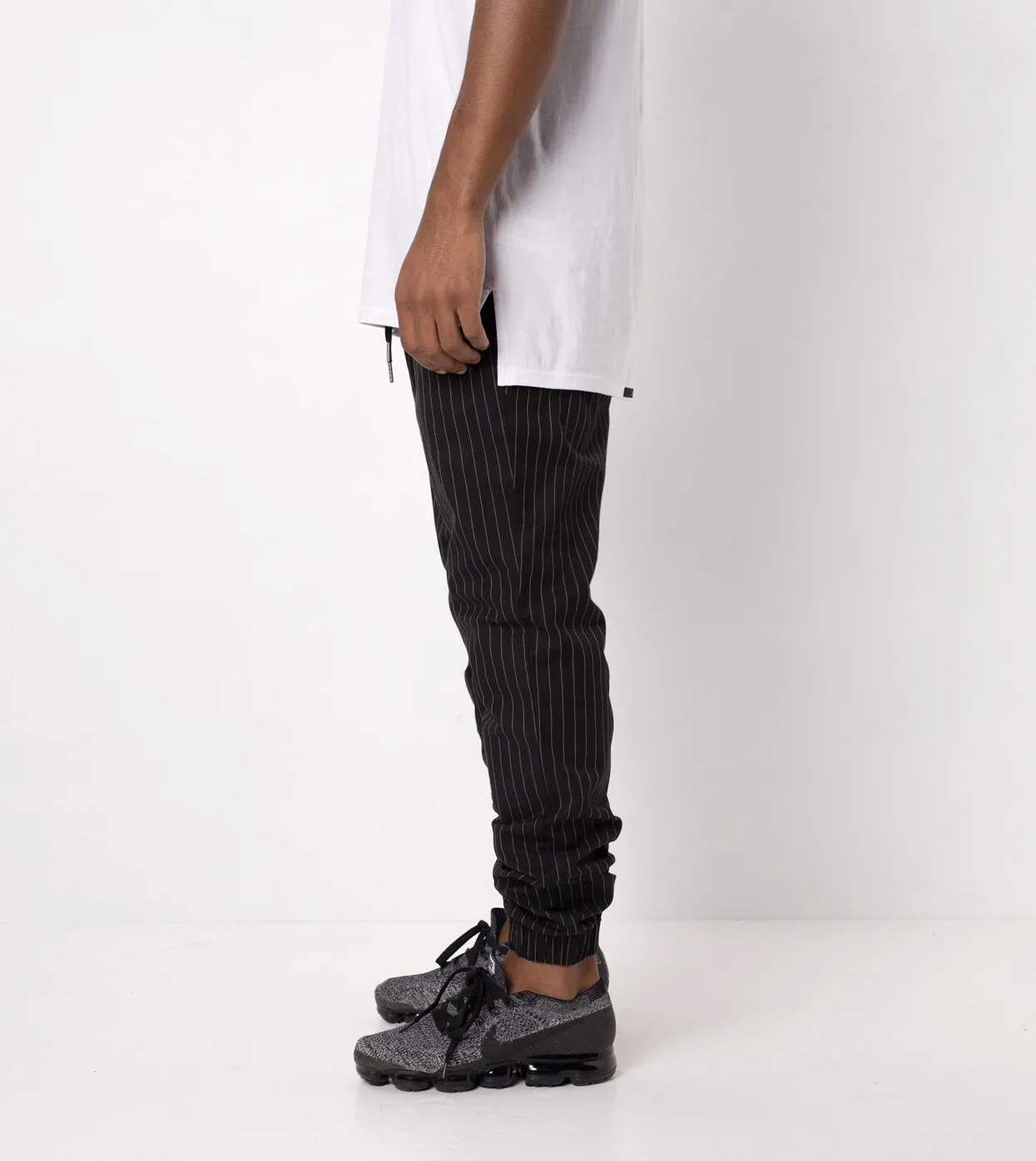 Pinstripe Sureshot Jogger Black/White - Sale